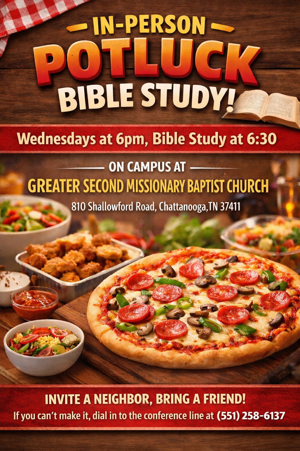 Featured event flyer